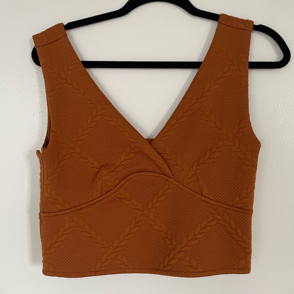 Anthropologie cropped vest NWT